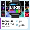 image:imageTOZO AMOLED S4 Smart Watch 178 UltraClear Screen for Men WomenDark Black