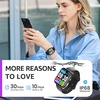 image:imageTOZO AMOLED S4 Smart Watch 178 UltraClear Screen for Men WomenDark Black