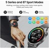 image:imageTOZO AMOLED S5 Smart Watch AnswerMake Calls 143 HD Screen for Men Women 100 Sport Modes Fitness Watchs with Sleep Monitor IP68 Waterproof Silicone Strap Black