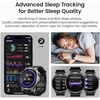 image:imageTOZO AMOLED S5 Smart Watch AnswerMake Calls 143 HD Screen for Men Women 100 Sport Modes Fitness Watchs with Sleep Monitor IP68 Waterproof Silicone Strap Black