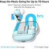 image:imageTOZO Crystal Pods Hybrid Active Noise Cancelling Wireless Earbuds WhiteBlue