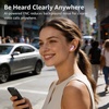 image:imageTOZO Crystal Pods Hybrid Active Noise Cancelling Wireless Earbuds WhitePink