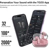 image:imageTOZO Crystal Pods Hybrid Active Noise Cancelling Wireless Earbuds WhitePink