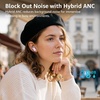 image:imageTOZO Crystal Pods Hybrid Active Noise Cancelling Wireless Earbuds WhitePink