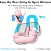image:imageTOZO Crystal Pods Hybrid Active Noise Cancelling Wireless Earbuds WhitePink