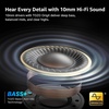 image:imageTOZO Crystal Pods Hybrid Active Noise Cancelling Wireless Earbuds WhitePink