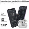 image:imageTOZO Crystal Pods Hybrid Active Noise Cancelling Wireless Earbuds WhiteWhite