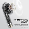 image:imageTOZO E2 Wireless Earbuds with 10mm Powerful Bass Drivers AI Clear CallsBlack