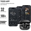image:imageTOZO E2 Wireless Earbuds with 10mm Powerful Bass Drivers AI Clear CallsBlack
