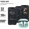 image:imageTOZO E2 Wireless Earbuds with 10mm Powerful Bass Drivers AI Clear CallsDark Green