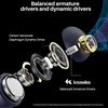 image:imageTOZO Golden X1 Wireless Earbuds Balanced Armature and Hybrid Dynamic DriverGalaxy BlueBlack