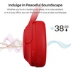 image:imageTOZO HT3 Hybrid Noise Cancelling Wireless Headphones 90H Over Ear HeadsetDarkRed