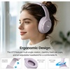 image:imageTOZO HT3 Hybrid Noise Cancelling Wireless Headphones 90H Over Ear HeadsetLight Purple