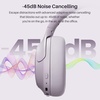 image:imageTOZO HT3 Hybrid Noise Cancelling Wireless Headphones 90H Over Ear HeadsetLight Purple