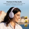 image:imageTOZO HT3 Hybrid Noise Cancelling Wireless Headphones 90H Over Ear HeadsetLight Purple