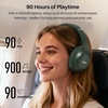 image:imageTOZO HT3 Hybrid Noise Cancelling Wireless Headphones 90H Over Ear HeadsetMatte Green