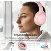 image:imageTOZO HT3 Hybrid Noise Cancelling Wireless Headphones 90H Over Ear HeadsetPink