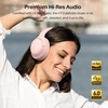 image:imageTOZO HT3 Hybrid Noise Cancelling Wireless Headphones 90H Over Ear HeadsetPink