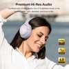 image:imageTOZO HT3 Hybrid Noise Cancelling Wireless Headphones 90H Over Ear HeadsetPurple