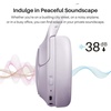 image:imageTOZO HT3 Hybrid Noise Cancelling Wireless Headphones 90H Over Ear HeadsetPurple