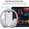 image:imageTOZO HT3 Hybrid Noise Cancelling Wireless Headphones 90H Over Ear HeadsetPurple