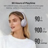image:imageTOZO HT3 Hybrid Noise Cancelling Wireless Headphones 90H Over Ear HeadsetPurple