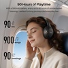 image:imageTOZO HT3 Hybrid Noise Cancelling Wireless Headphones 90H Over Ear HeadsetTitanium Black