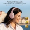 image:imageTOZO HT3 Hybrid Noise Cancelling Wireless Headphones 90H Over Ear HeadsetTitanium Pink