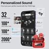 image:imageTOZO Hybrid Active Noise Cancelling in Ear Wireless Earbuds 68H PlaytimeRed