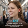 image:imageTOZO Hybrid Active Noise Cancelling in Ear Wireless Earbuds 68H PlaytimeRed