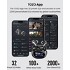 image:imageTOZO NC20 Pro Active Noise Cancelling Wireless Earbuds Smart LCD ScreenInk Black