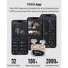 image:imageTOZO NC20 Pro Active Noise Cancelling Wireless Earbuds Smart LCD ScreenTitanium Gold