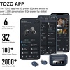 image:imageTOZO NC9 Hybrid Active Noise Cancelling Wireless Earbuds 60H LED DisplayBlue