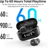 image:imageTOZO NC9 Hybrid Active Noise Cancelling Wireless Earbuds 60H LED DisplayDark Black