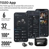 image:imageTOZO NC9 Hybrid Active Noise Cancelling Wireless Earbuds 60H LED DisplayDark Black
