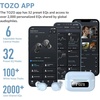 image:imageTOZO NC9 Hybrid Active Noise Cancelling Wireless Earbuds 60H LED DisplayDusty Blue