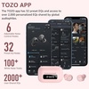 image:imageTOZO NC9 Hybrid Active Noise Cancelling Wireless Earbuds 60H LED DisplayDusty Pink
