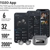 image:imageTOZO NC9 Hybrid Active Noise Cancelling Wireless Earbuds 60H LED DisplayGray