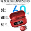image:imageTOZO NC9 Hybrid Active Noise Cancelling Wireless Earbuds 60H LED DisplayRed