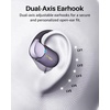 image:imageTOZO Open X2 Pro AI Smart Open Ear Earbuds LCD Digital Screen Stereo SoundTitanium Black