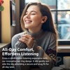 image:imageTOZO OpenEarRing Open Ear Earbuds 40H Bluetooth 54 Lightweight ComfortBlack