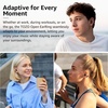image:imageTOZO OpenEarRing Open Ear Earbuds 40H Bluetooth 54 Lightweight ComfortBlack