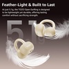 image:imageTOZO OpenEarRing Open Ear Earbuds 40H Bluetooth 54 Lightweight ComfortKhaki