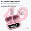 image:imageTOZO OpenEarRing Open Ear Earbuds 40H Bluetooth 54 Lightweight ComfortRose Gold
