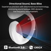 image:imageTOZO OpenEgo Open Ear Earbuds 80H Bluetooth 53 Headphones Sport EarbudsSnow White