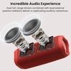 image:imageTOZO PA2 Portable Bluetooth Speaker with Dual Drivers and Bass DiaphragmsRed