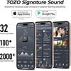 image:imageTOZO PE1 Portable Bluetooth Speakers 32H Playtime with Adjustable CarabinerRed