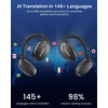 image:imageTOZO RealTime AI Translation Earbuds 80H Playtime Translator Ear BudsDark Black