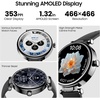 image:imageTOZO S8 AMOLED Smart Watch for Women Men 3ATM Waterproof Fitness TrackerMatte Black