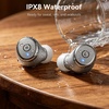 image:imageTOZO T10 Wireless Earbuds Powerful Bass Stereo Wireless Charging APP IPX8Matte Gray